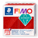 Fimo Effect Knete - Glitterfarbe rot, Modelliermasse 56g